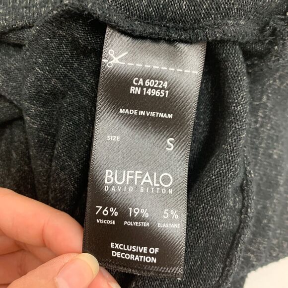 Buffalo David Bitton Slouchy Sweater Womens S Small Coal Black Viscose Blend - Picture 10 of 13